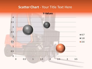 Forklift Isolated PowerPoint Template