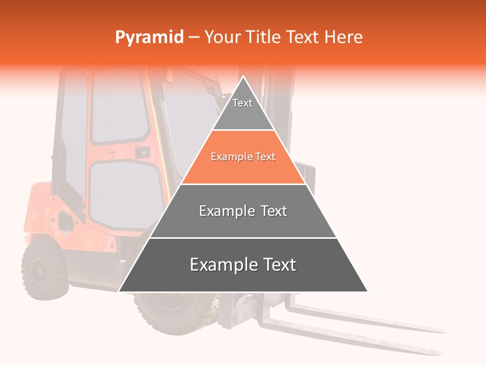Forklift Isolated PowerPoint Template