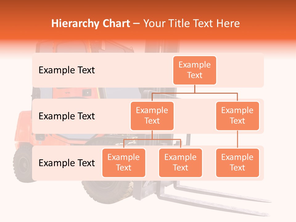 Forklift Isolated PowerPoint Template