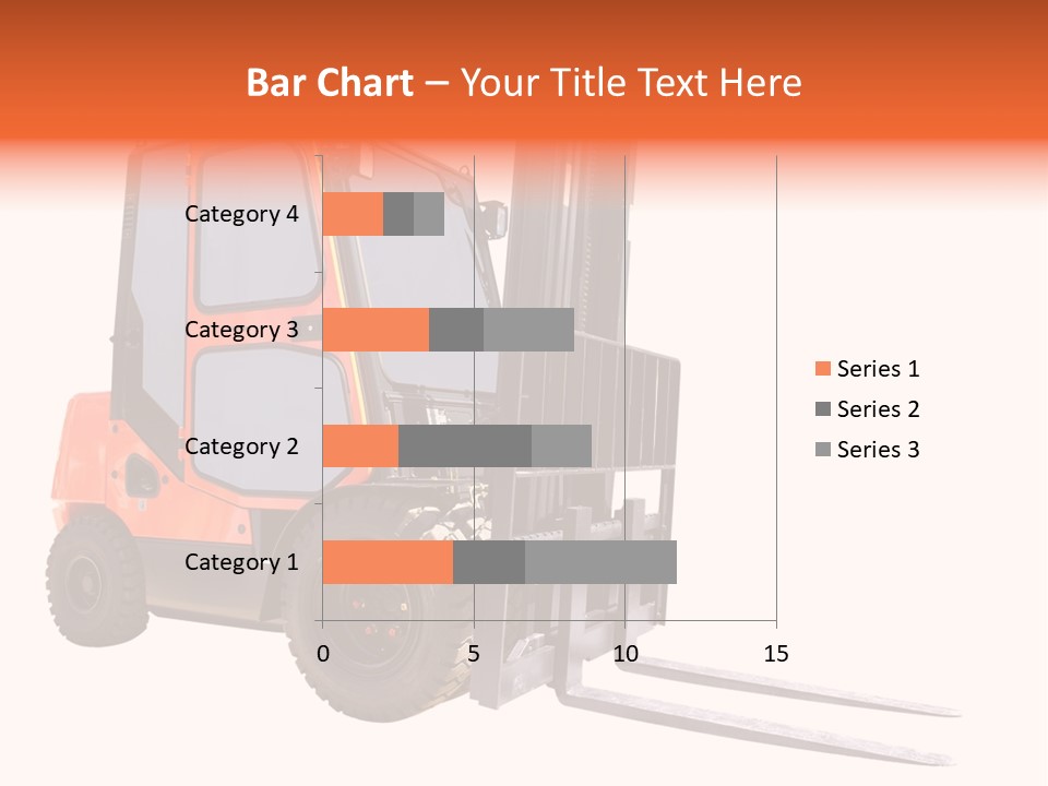 Forklift Isolated PowerPoint Template