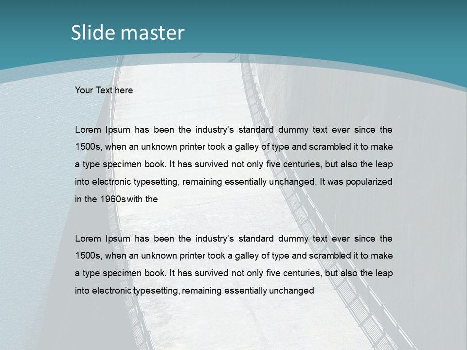 Swiss Impounding Reservoir Emosson In Territory Dents Du Midi PowerPoint Template