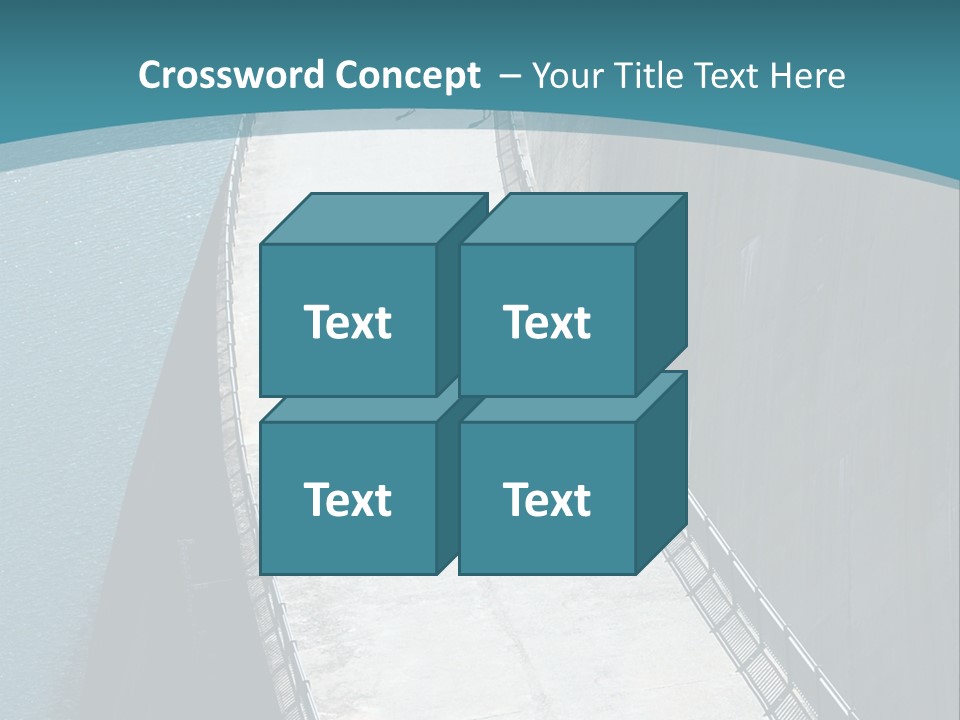 Swiss Impounding Reservoir Emosson In Territory Dents Du Midi PowerPoint Template