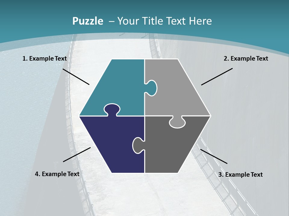 Swiss Impounding Reservoir Emosson In Territory Dents Du Midi PowerPoint Template