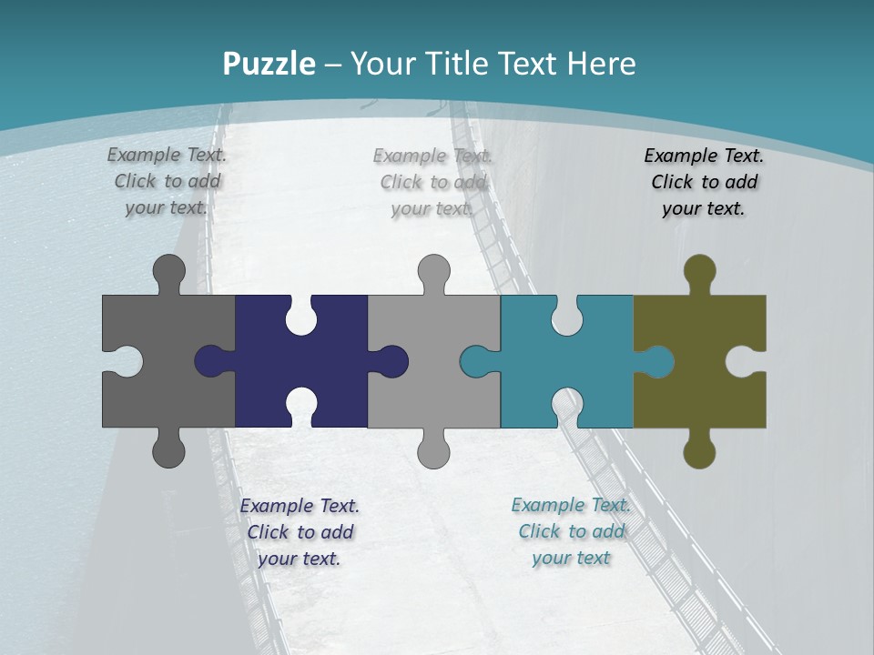 Swiss Impounding Reservoir Emosson In Territory Dents Du Midi PowerPoint Template