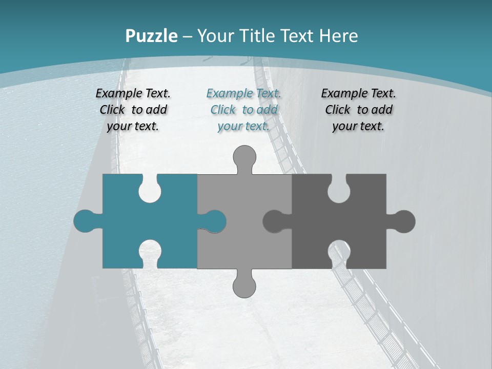 Swiss Impounding Reservoir Emosson In Territory Dents Du Midi PowerPoint Template