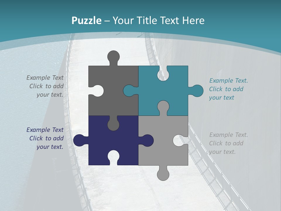 Swiss Impounding Reservoir Emosson In Territory Dents Du Midi PowerPoint Template