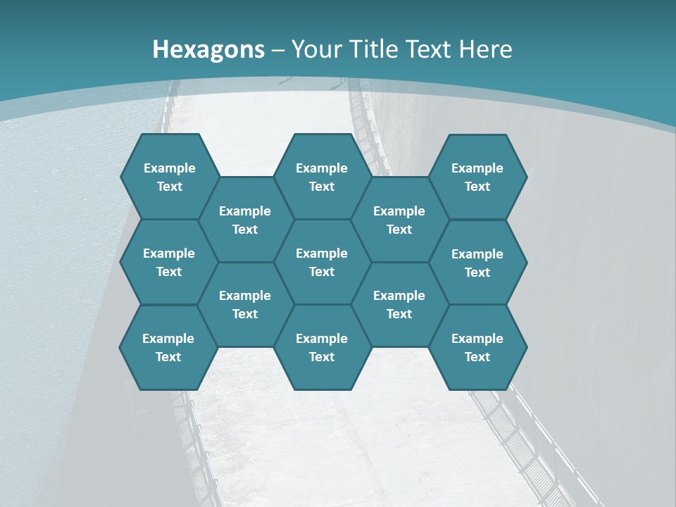 Swiss Impounding Reservoir Emosson In Territory Dents Du Midi PowerPoint Template