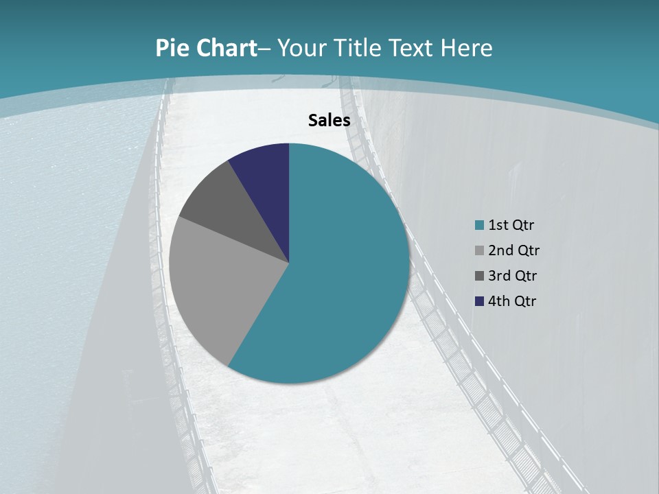 Swiss Impounding Reservoir Emosson In Territory Dents Du Midi PowerPoint Template