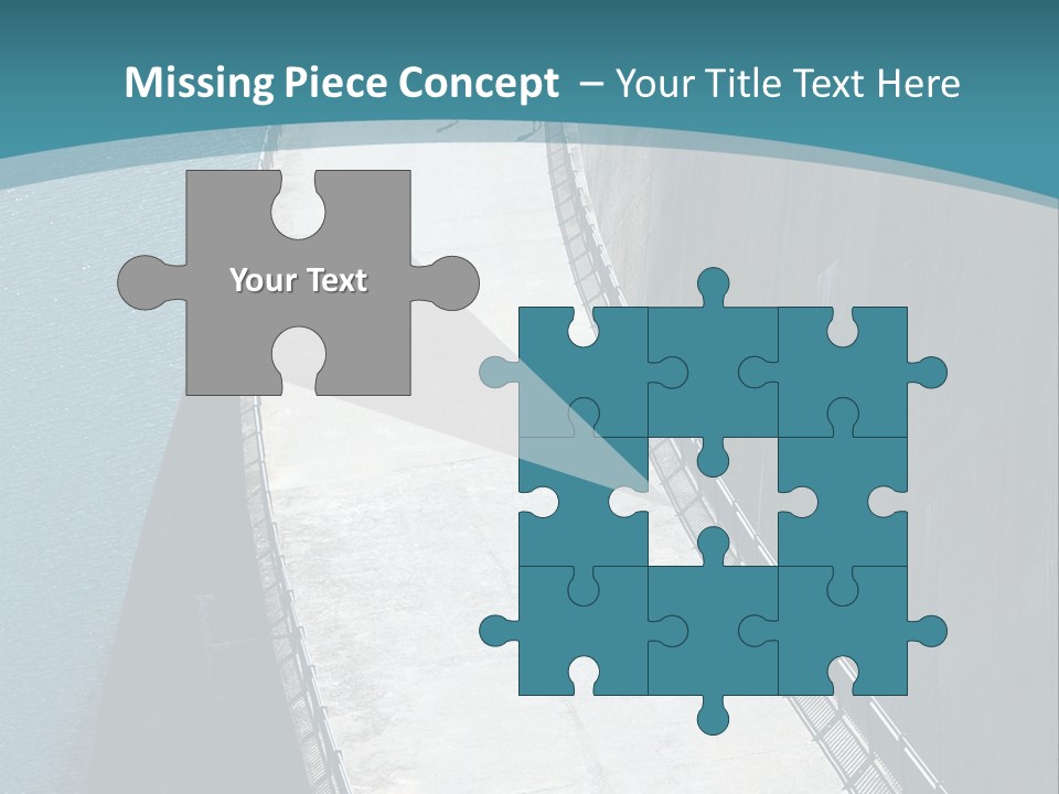 Swiss Impounding Reservoir Emosson In Territory Dents Du Midi PowerPoint Template