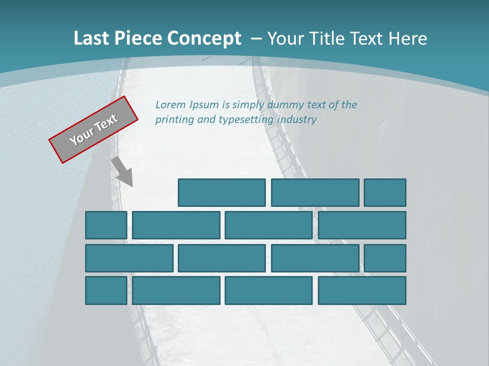 Swiss Impounding Reservoir Emosson In Territory Dents Du Midi PowerPoint Template