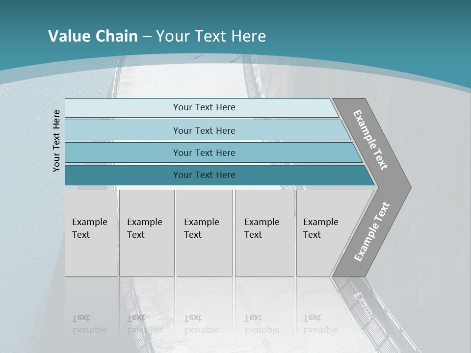 Swiss Impounding Reservoir Emosson In Territory Dents Du Midi PowerPoint Template
