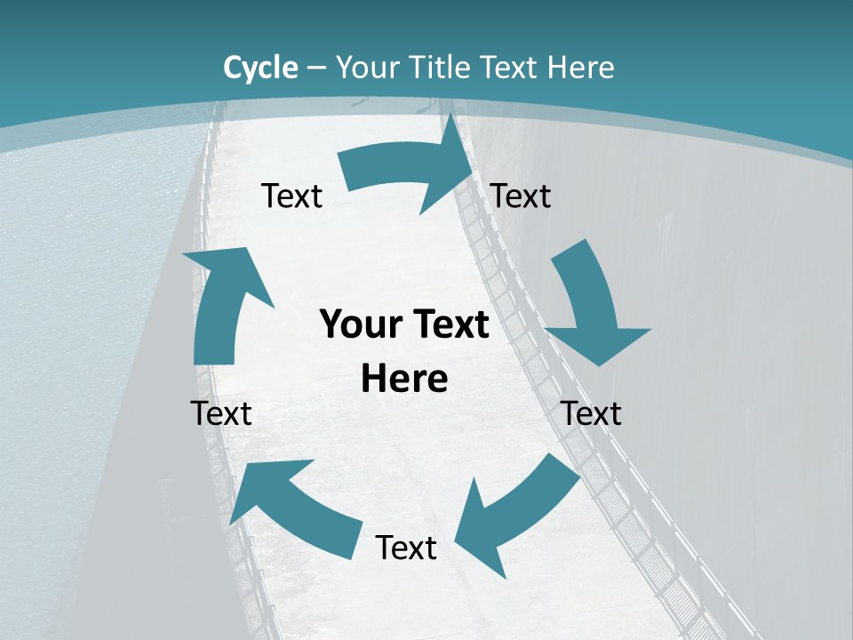 Swiss Impounding Reservoir Emosson In Territory Dents Du Midi PowerPoint Template