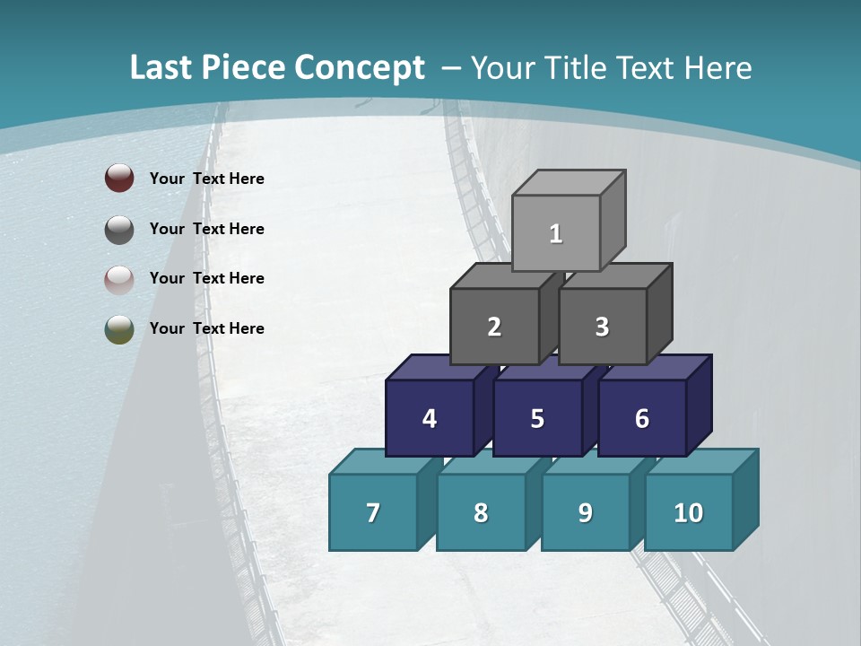 Swiss Impounding Reservoir Emosson In Territory Dents Du Midi PowerPoint Template