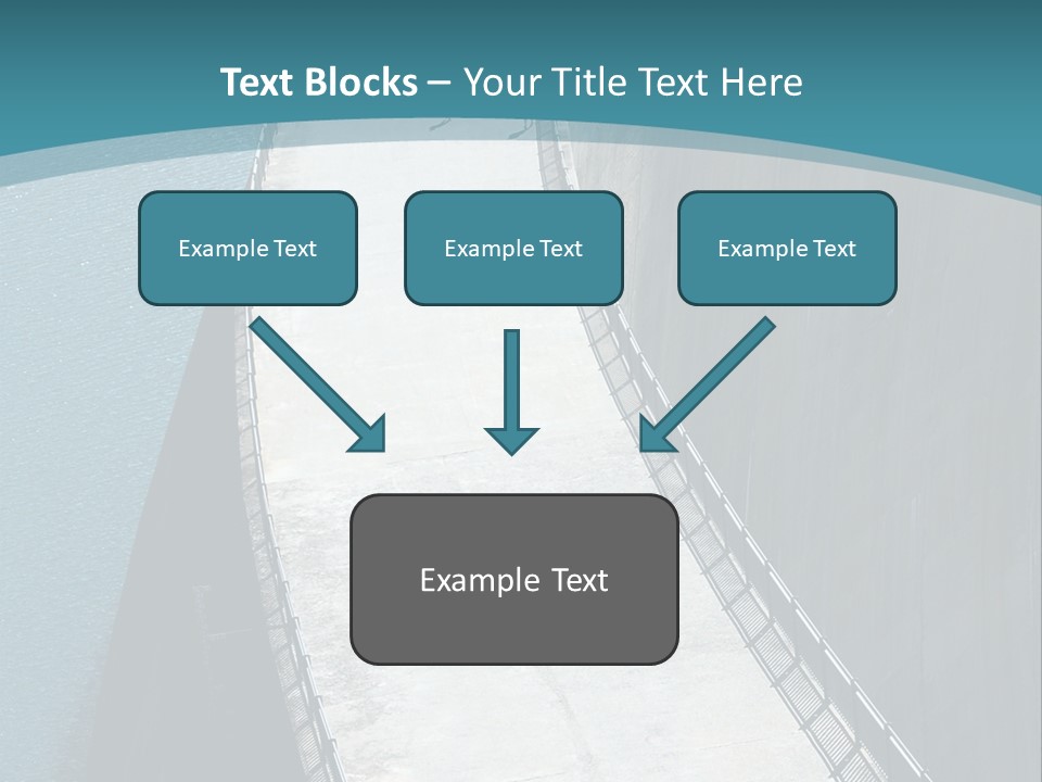 Swiss Impounding Reservoir Emosson In Territory Dents Du Midi PowerPoint Template