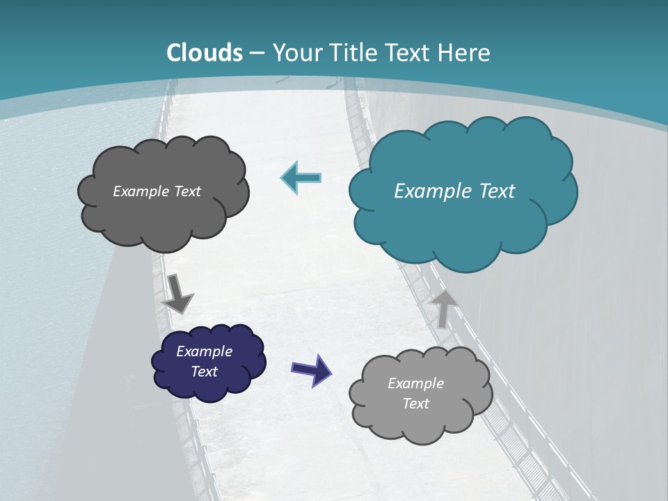 Swiss Impounding Reservoir Emosson In Territory Dents Du Midi PowerPoint Template