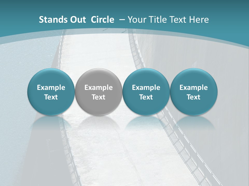 Swiss Impounding Reservoir Emosson In Territory Dents Du Midi PowerPoint Template