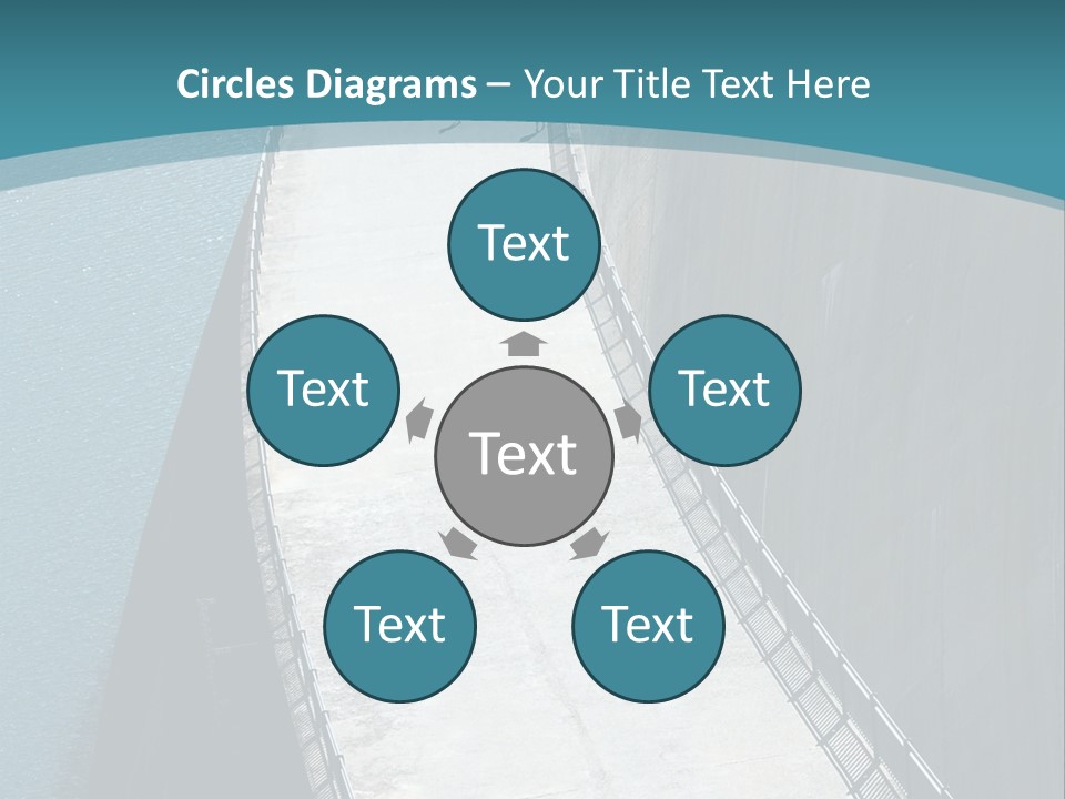 Swiss Impounding Reservoir Emosson In Territory Dents Du Midi PowerPoint Template