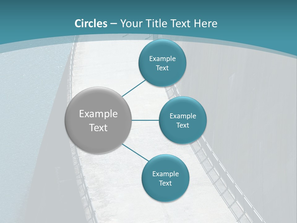 Swiss Impounding Reservoir Emosson In Territory Dents Du Midi PowerPoint Template
