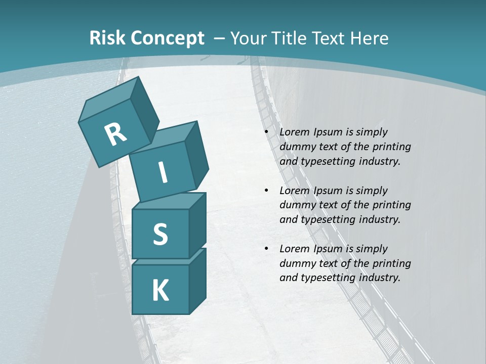 Swiss Impounding Reservoir Emosson In Territory Dents Du Midi PowerPoint Template