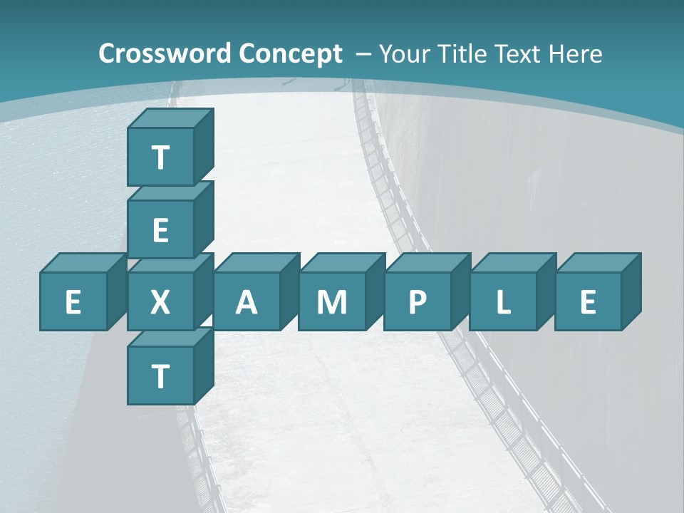 Swiss Impounding Reservoir Emosson In Territory Dents Du Midi PowerPoint Template