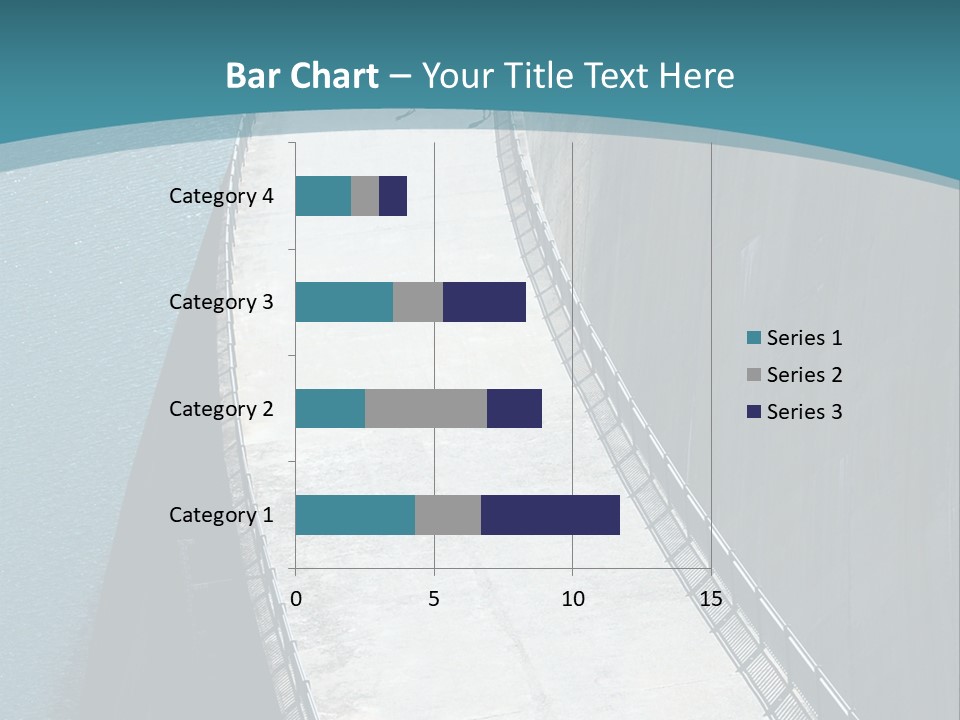 Swiss Impounding Reservoir Emosson In Territory Dents Du Midi PowerPoint Template