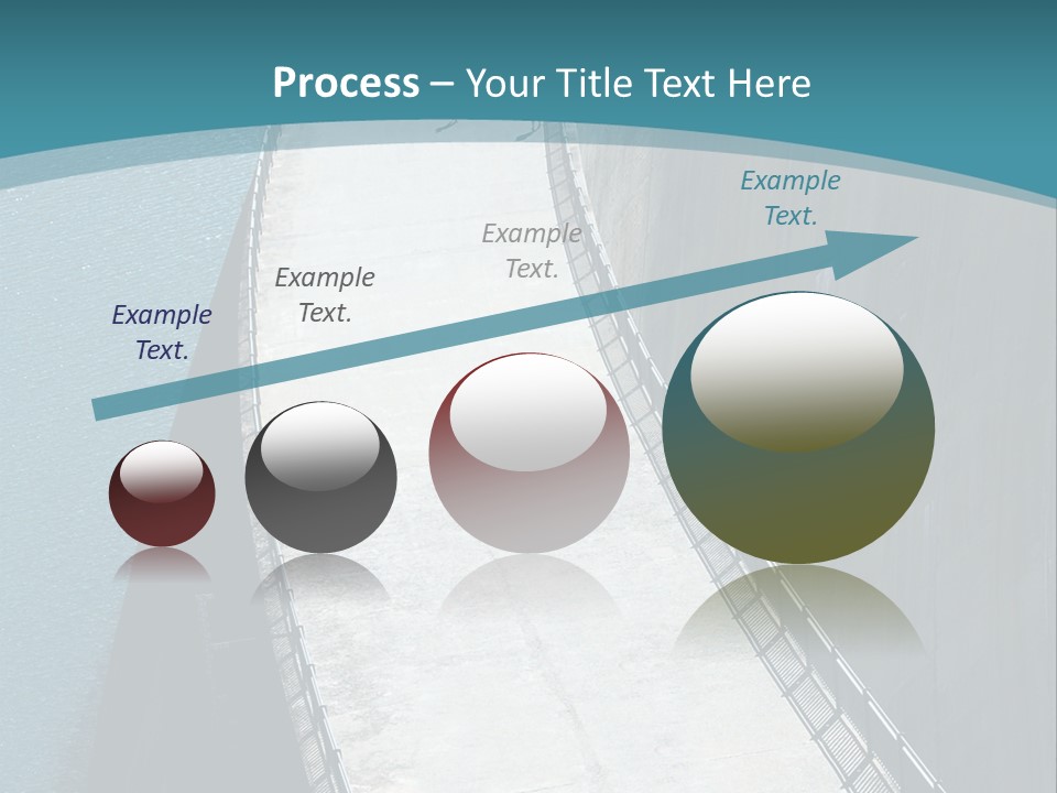Swiss Impounding Reservoir Emosson In Territory Dents Du Midi PowerPoint Template