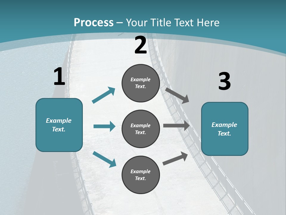 Swiss Impounding Reservoir Emosson In Territory Dents Du Midi PowerPoint Template