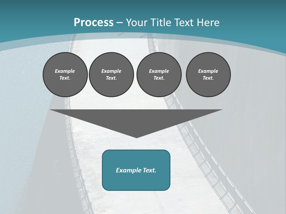 Swiss Impounding Reservoir Emosson In Territory Dents Du Midi PowerPoint Template