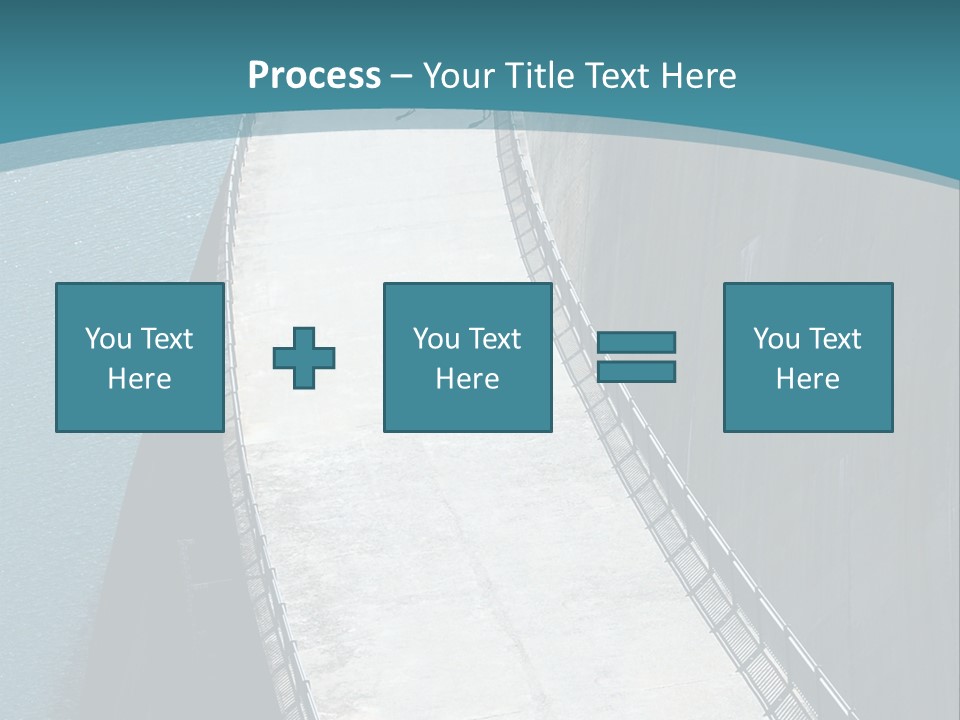Swiss Impounding Reservoir Emosson In Territory Dents Du Midi PowerPoint Template