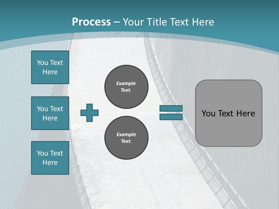 Swiss Impounding Reservoir Emosson In Territory Dents Du Midi PowerPoint Template