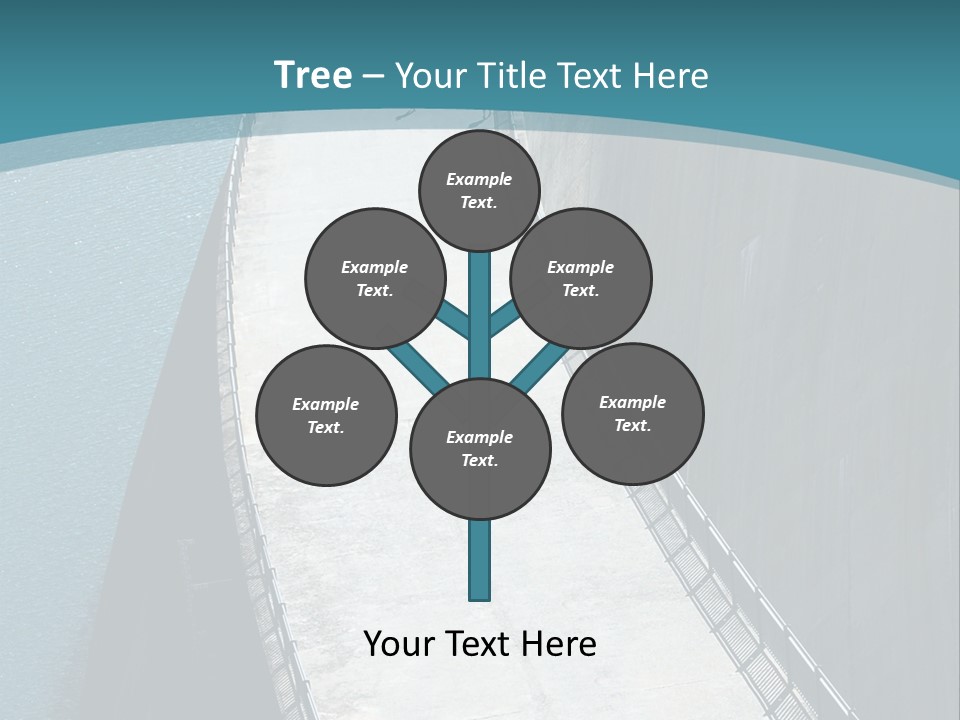 Swiss Impounding Reservoir Emosson In Territory Dents Du Midi PowerPoint Template