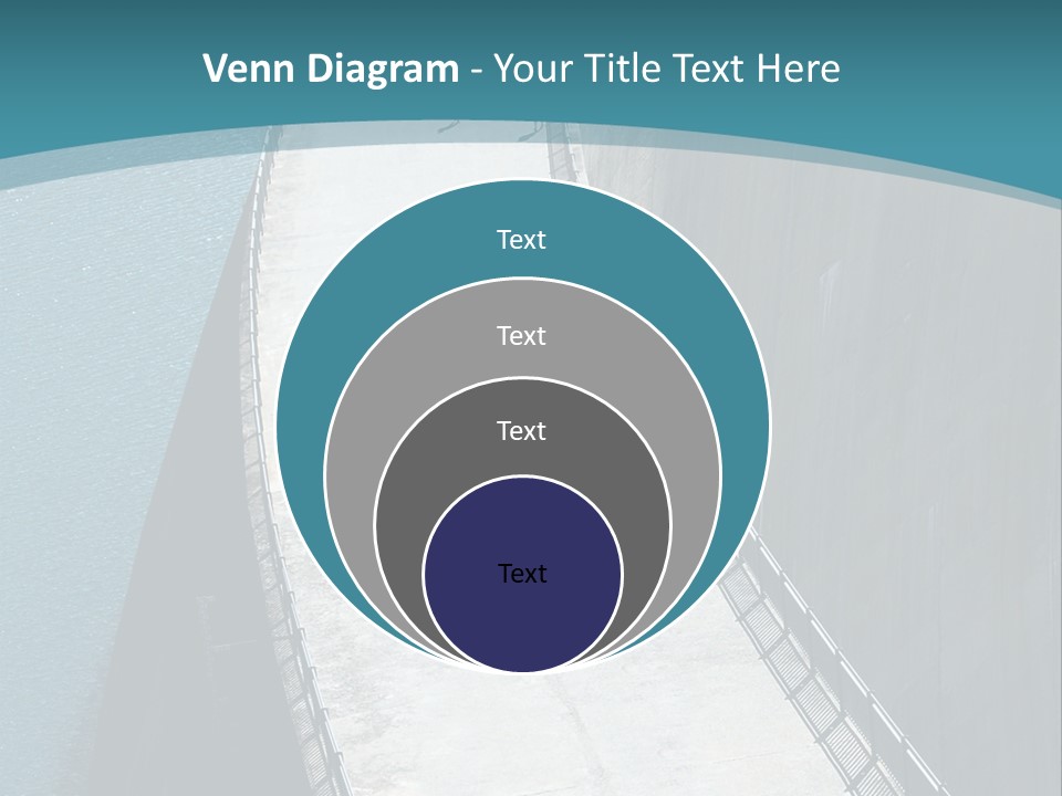 Swiss Impounding Reservoir Emosson In Territory Dents Du Midi PowerPoint Template