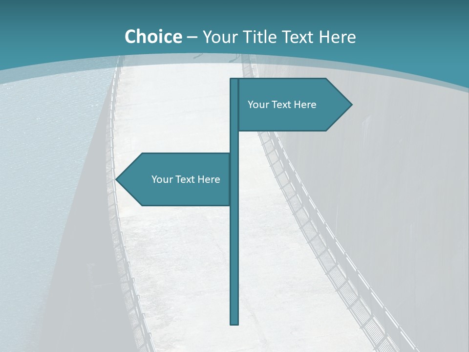 Swiss Impounding Reservoir Emosson In Territory Dents Du Midi PowerPoint Template