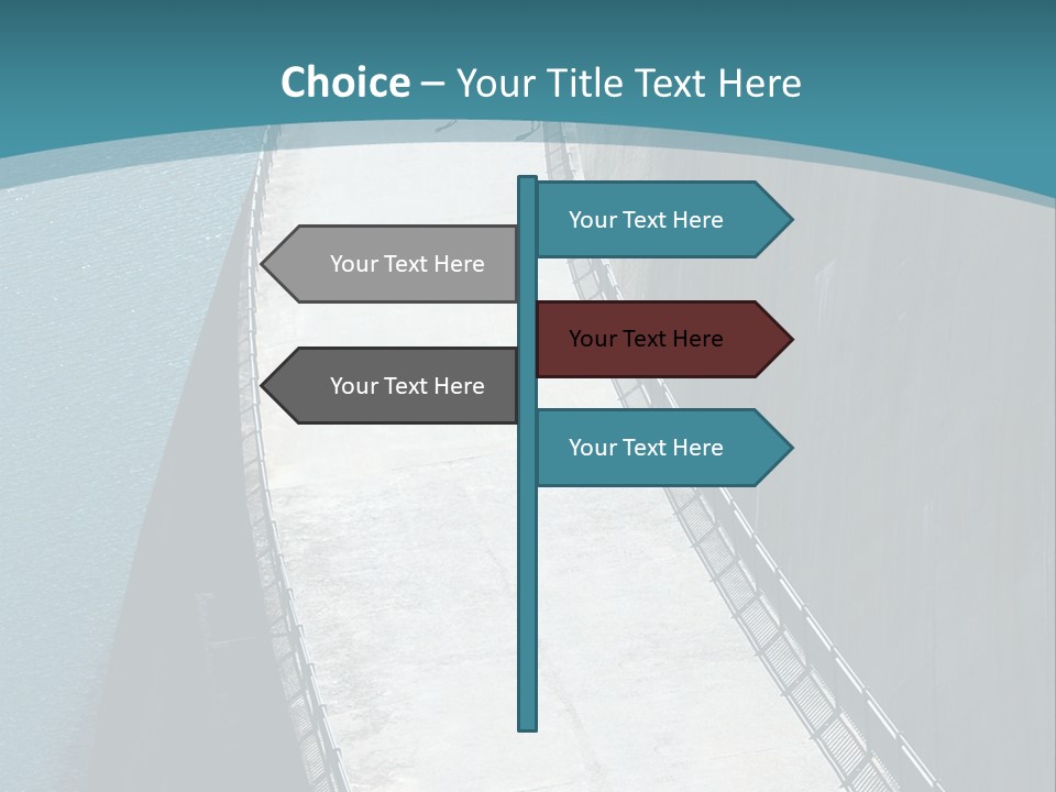 Swiss Impounding Reservoir Emosson In Territory Dents Du Midi PowerPoint Template