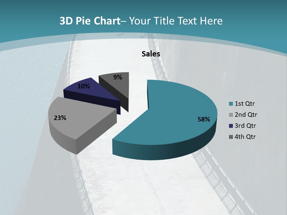 Swiss Impounding Reservoir Emosson In Territory Dents Du Midi PowerPoint Template