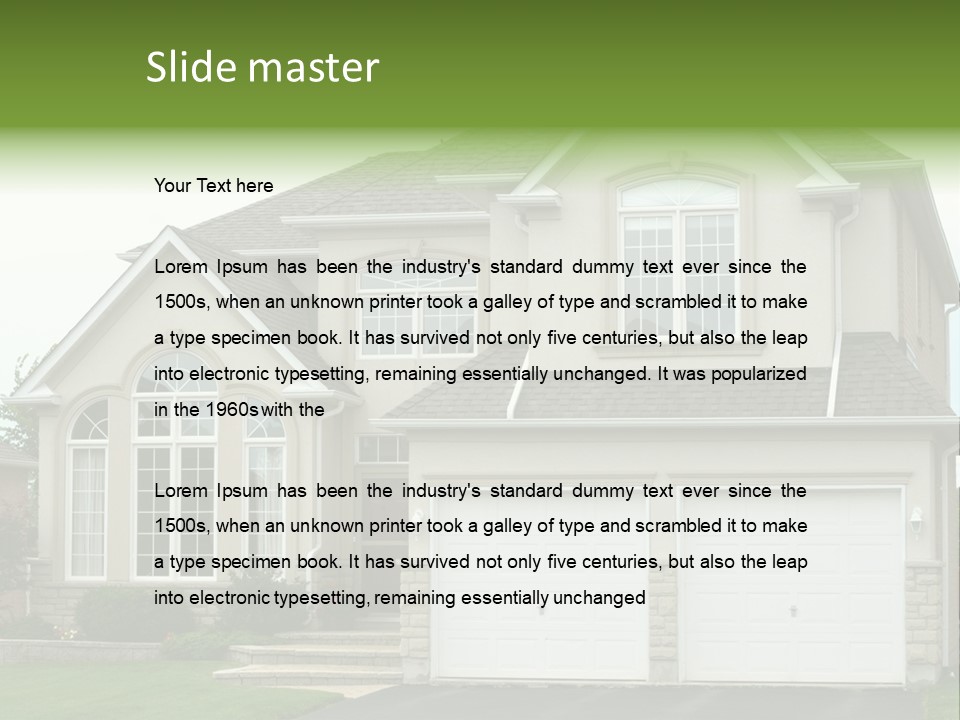 New Family House PowerPoint Template