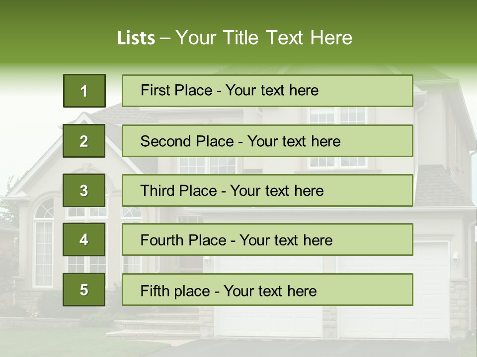 New Family House PowerPoint Template