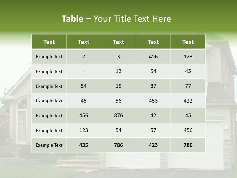 New Family House PowerPoint Template