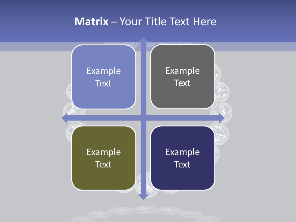 Diamond Circle Pendant PowerPoint Template