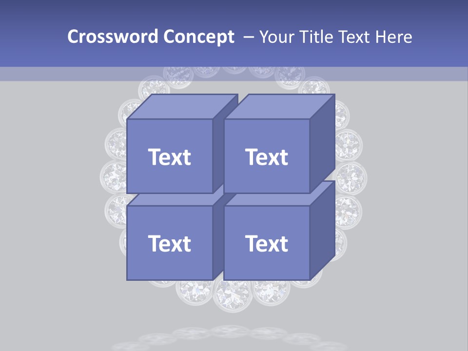 Diamond Circle Pendant PowerPoint Template