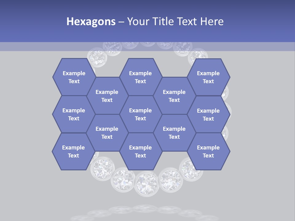 Diamond Circle Pendant PowerPoint Template