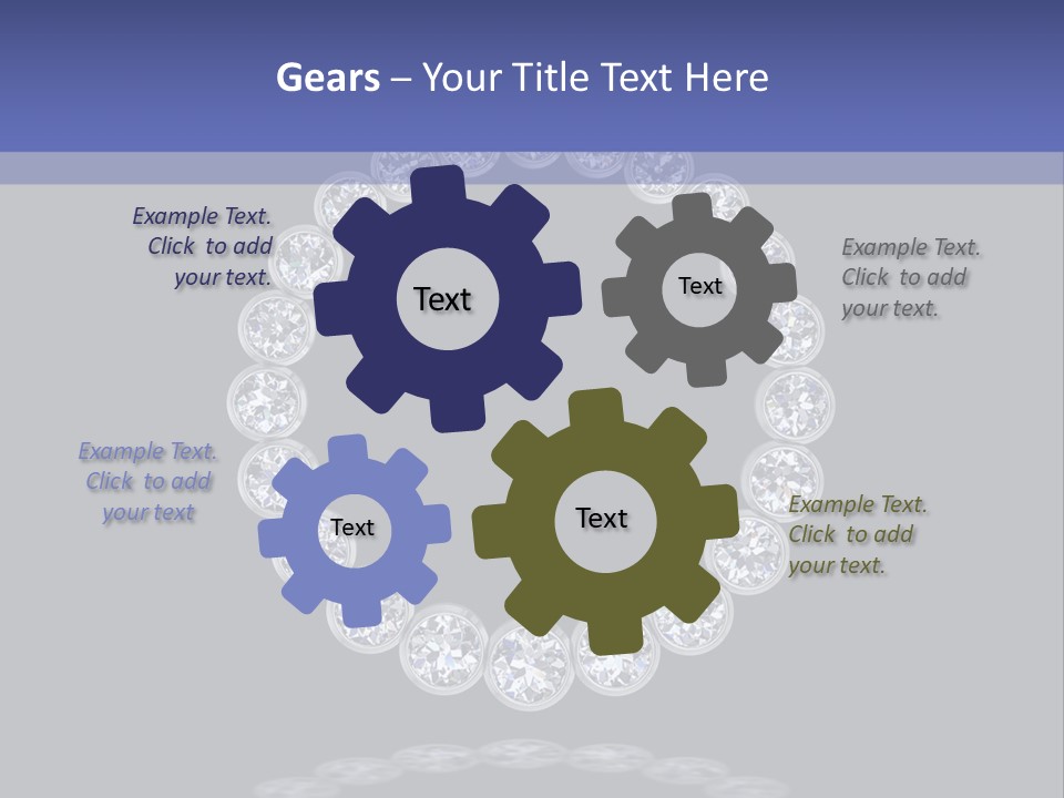 Diamond Circle Pendant PowerPoint Template