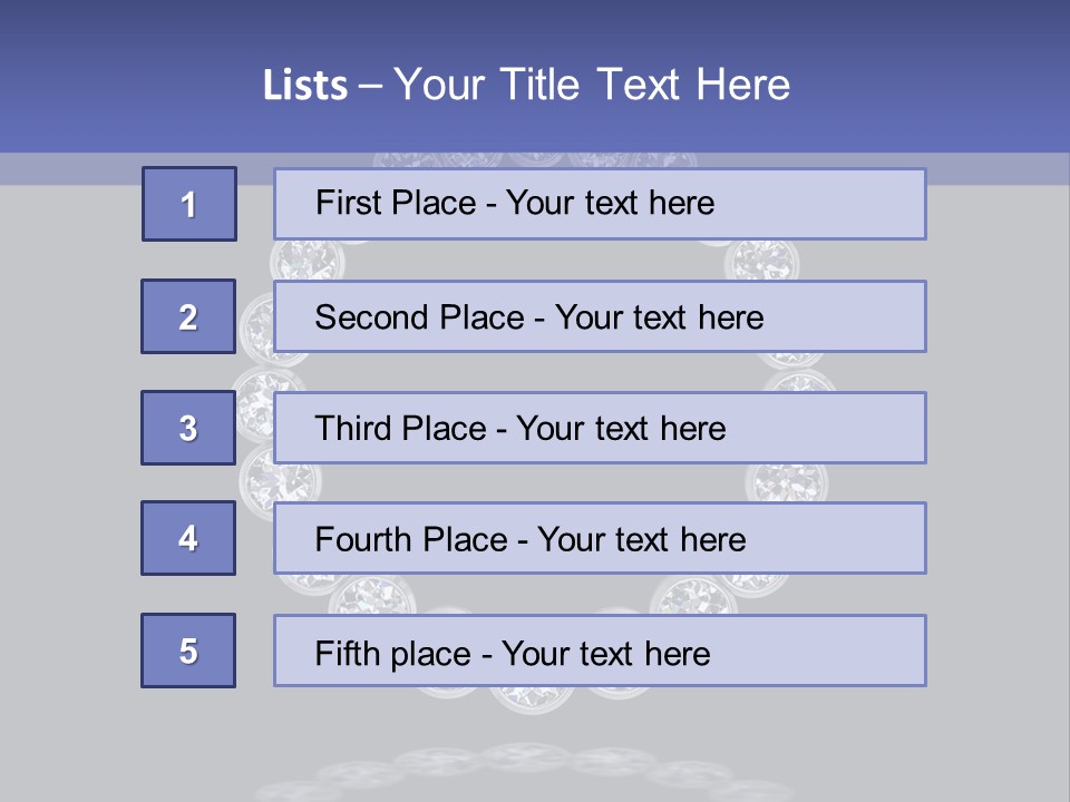 Diamond Circle Pendant PowerPoint Template