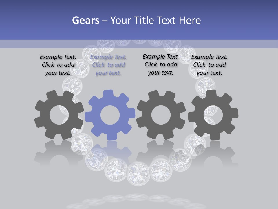 Diamond Circle Pendant PowerPoint Template