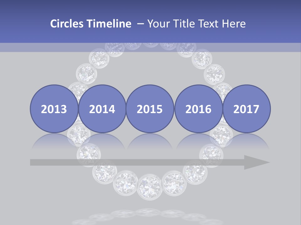 Diamond Circle Pendant PowerPoint Template