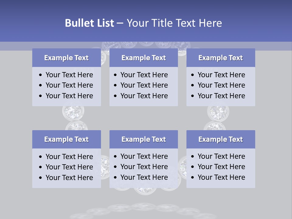 Diamond Circle Pendant PowerPoint Template