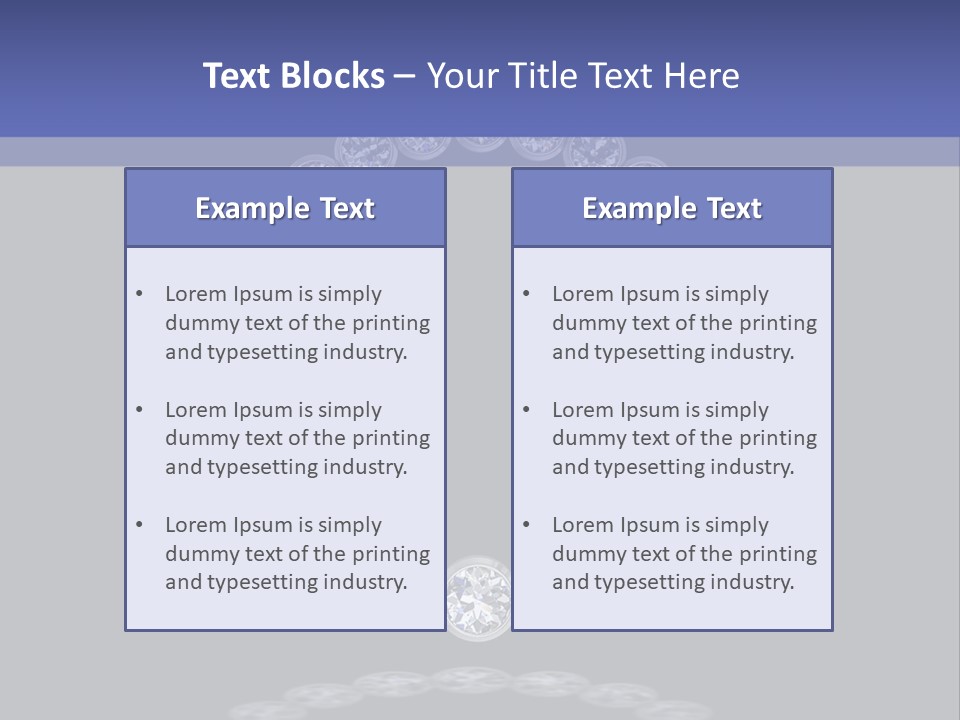 Diamond Circle Pendant PowerPoint Template