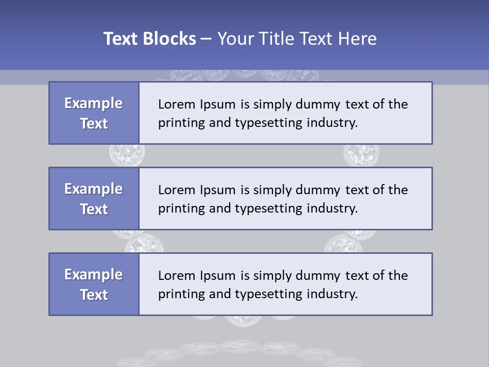 Diamond Circle Pendant PowerPoint Template