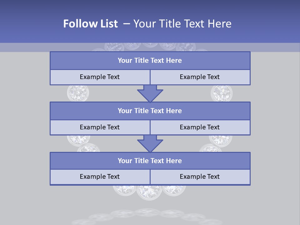 Diamond Circle Pendant PowerPoint Template