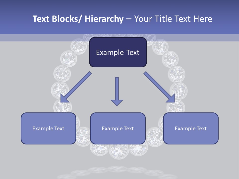 Diamond Circle Pendant PowerPoint Template